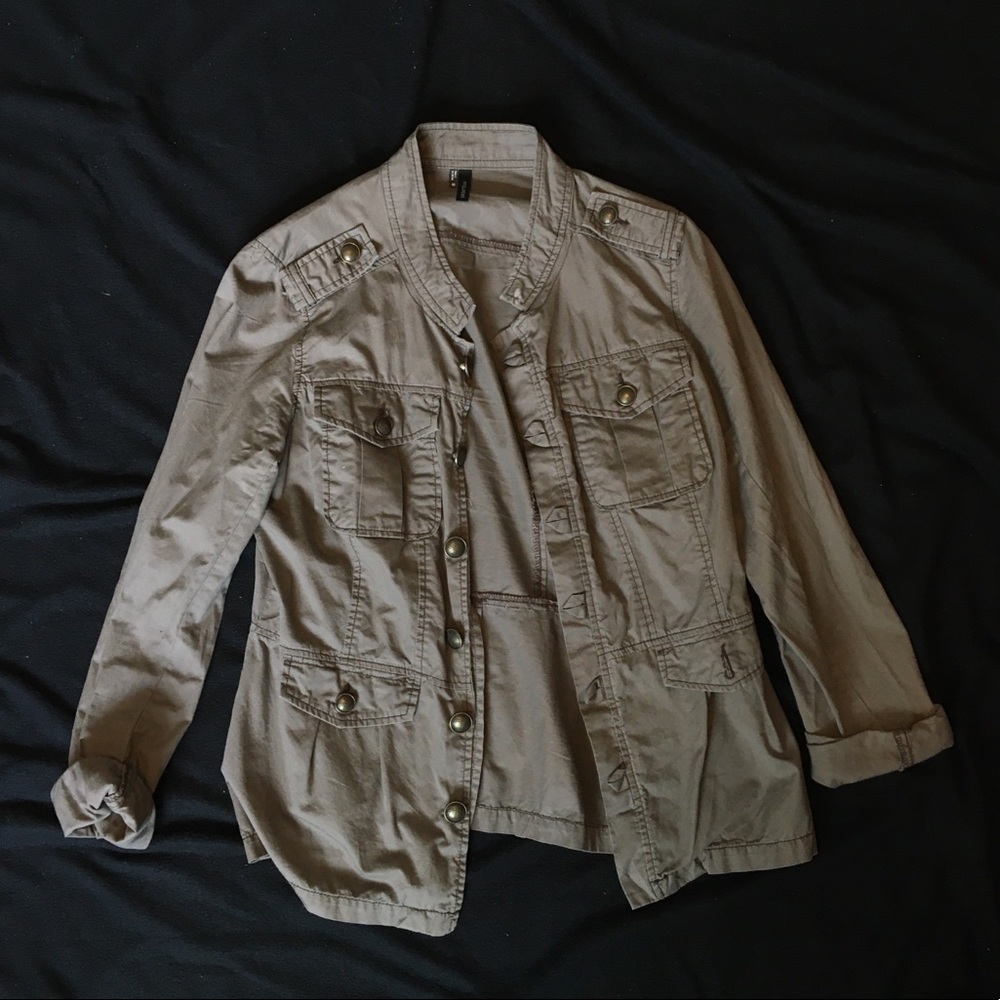 Brown button up jacket